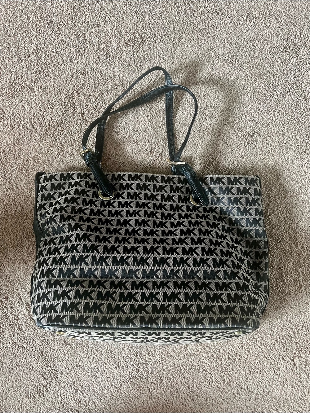 Michael Kors Jet Set Signature Jacquard Tote